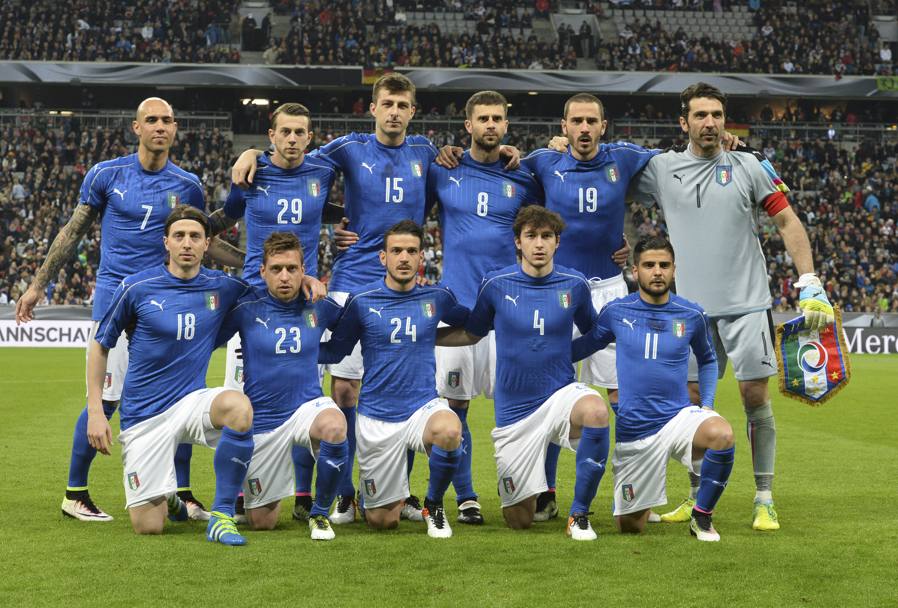 L’11 azzurro schierato da Antonio Conte. Ap